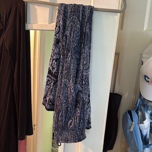 Patrons of Peace Blue Smocked Maxi Jumpsuit